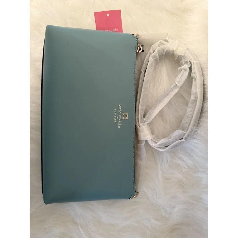 Kate Spade Sawyer Street Declan Leather Crossbody Bag SEASIDE